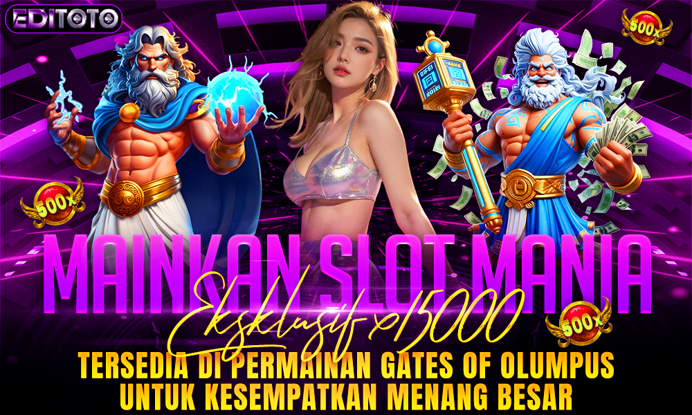 Segera Daftar Dan Mainkan Slot Mania Eksklusif X15.000 Tersedia Di Permainan Gates of Olympus Untuk Kesempatan Menang Besar